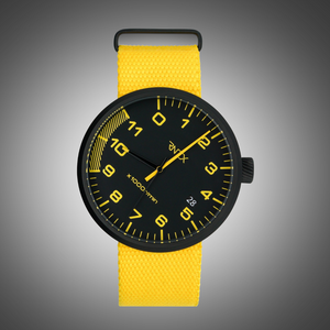 Rallynetics Yellow Automotive Tachometer Race Watch